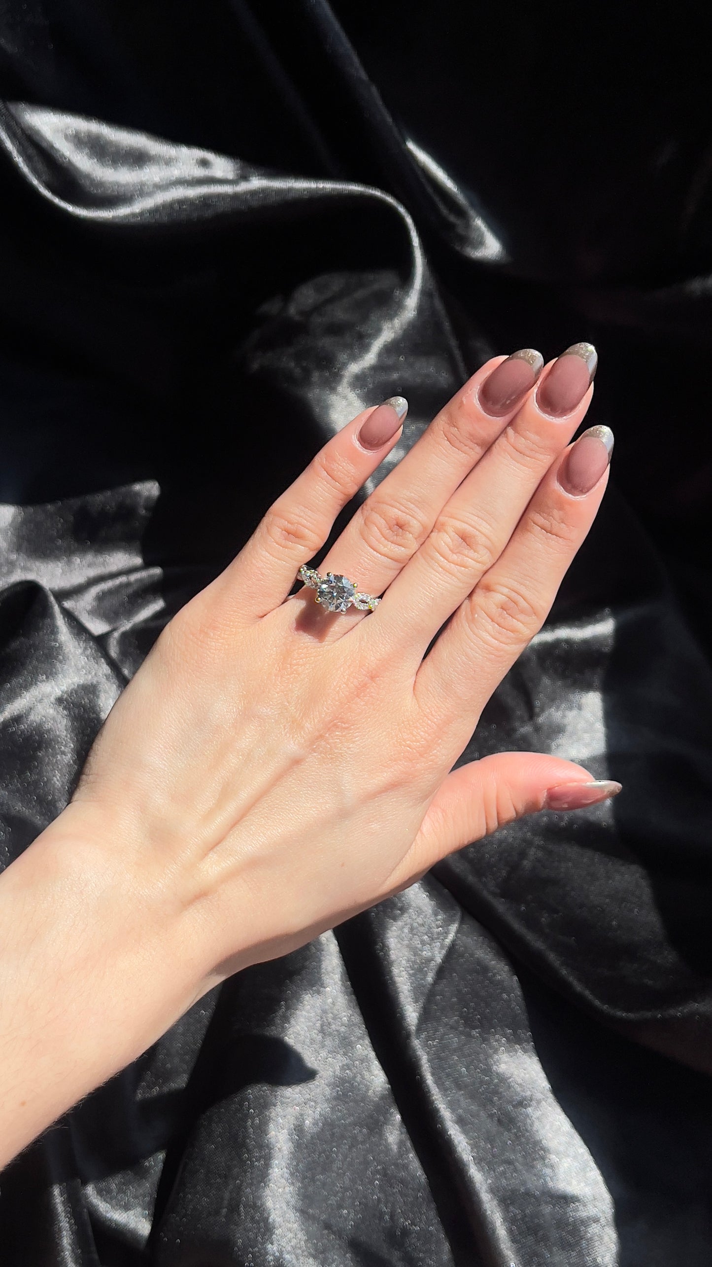 Anillo Trenzado DC 2.1 ct, 44rd .43ct diamantes naturales, 18k