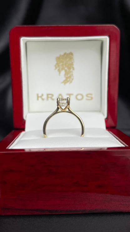 A. Compromiso Redondo 1.02ct, hidden halo 12rd .06ct naturales ,  14k, YG