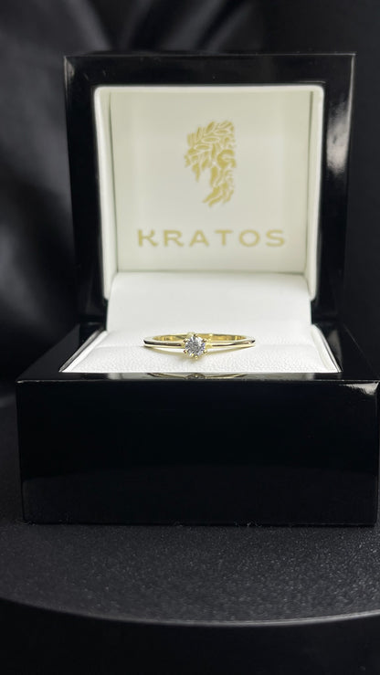 Anillo Solitario Petite Zirconia