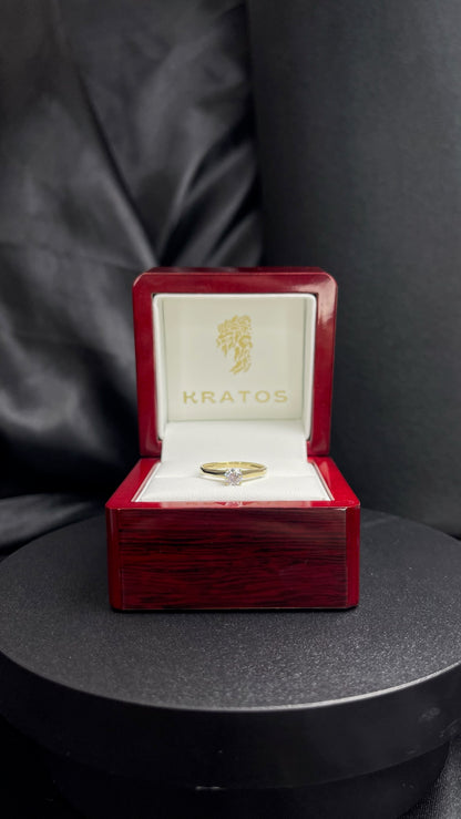 Anillo Solitario Zirconia