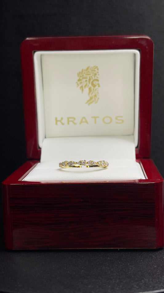 Churumbela .20ct Diamantes naturales 14k