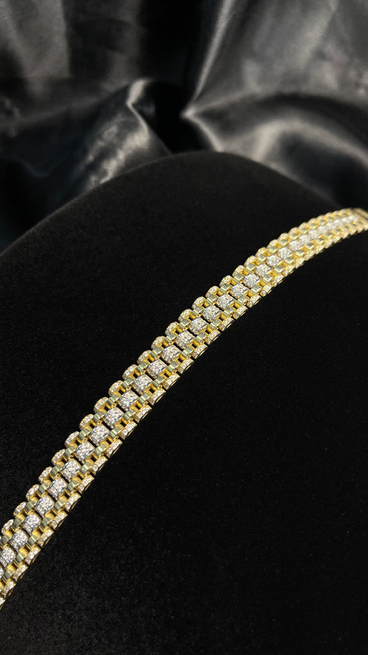 Pulso tipo Rolex full zirconia