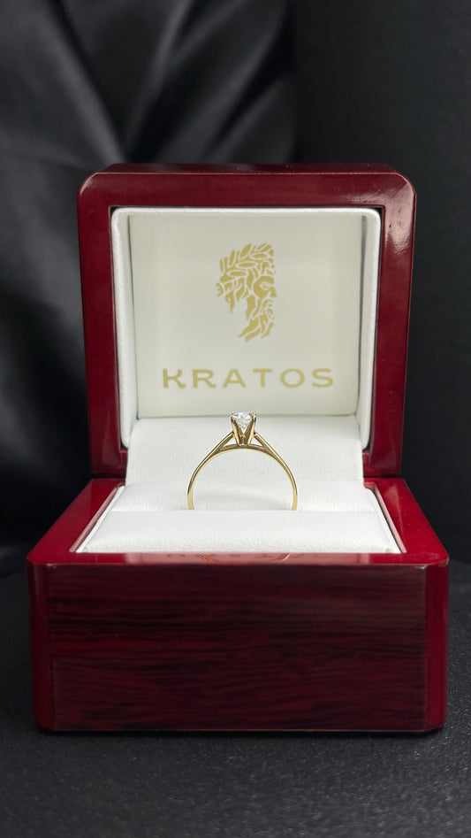 Anillo Solitario Zirconia