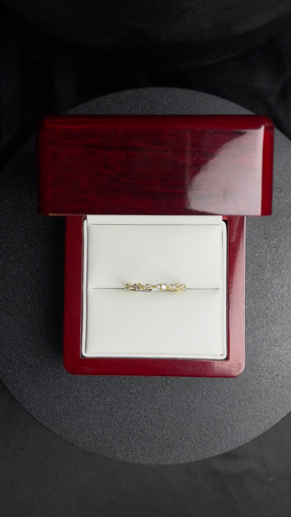 Churumbela .20ct Diamantes naturales 14k