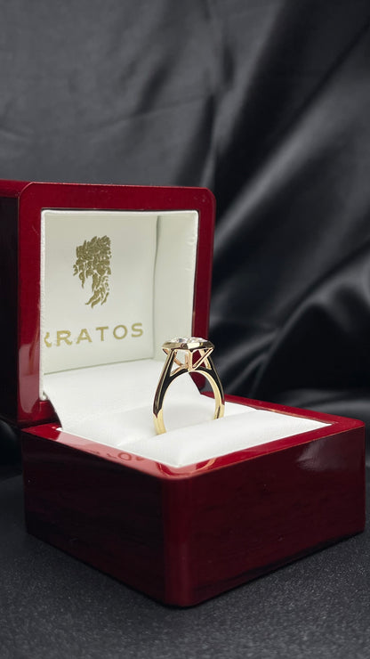 Anillo Compromiso Cushion Alargado 2.05ct, bezel