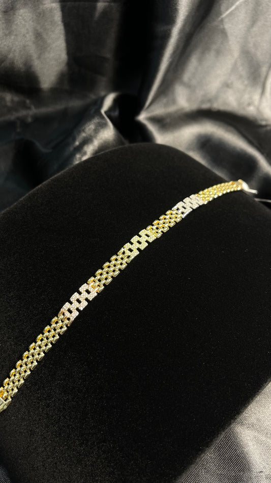 Pulso tipo Rolex con zirconia