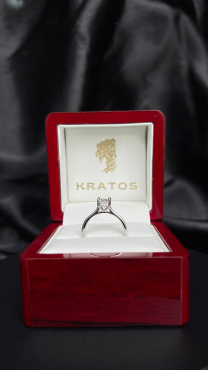 A. Compromiso Redondo 1.02ct, hidden halo 12rd .06ct,  14k, WG