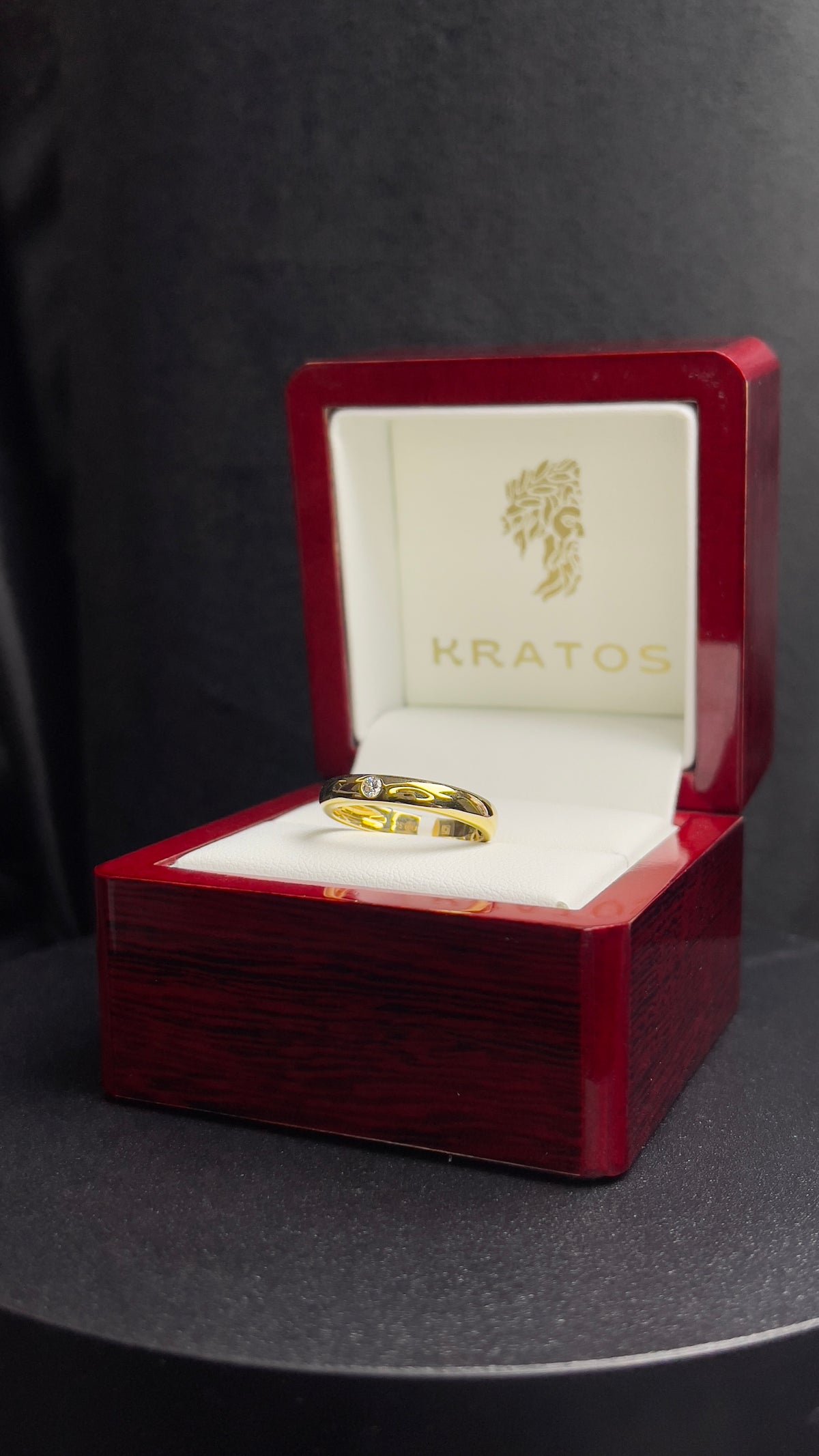 Argolla Solitario 0.05ct Diamante Natural, 18k
