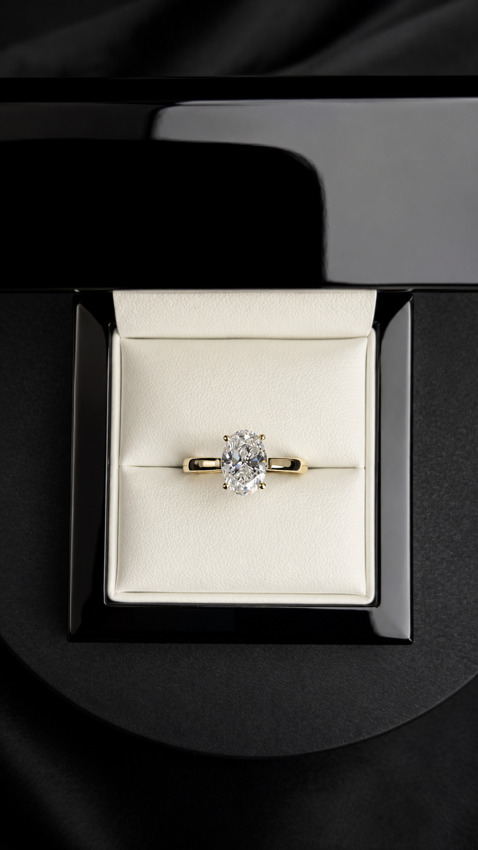 A. Compromiso Oval Solitario 1.51ct 14k YG