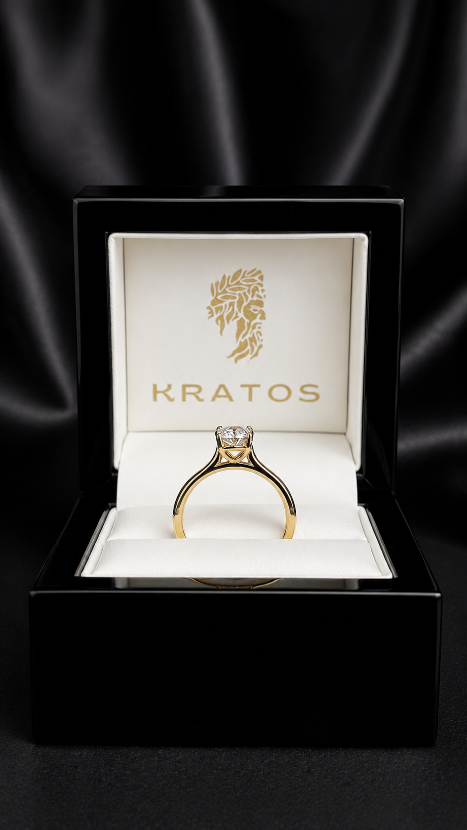 A. Compromiso Oval Solitario 1.51ct 14k YG