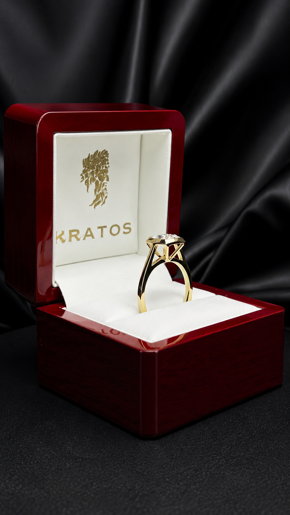 Anillo Compromiso Cushion Alargado 2.05ct, bezel