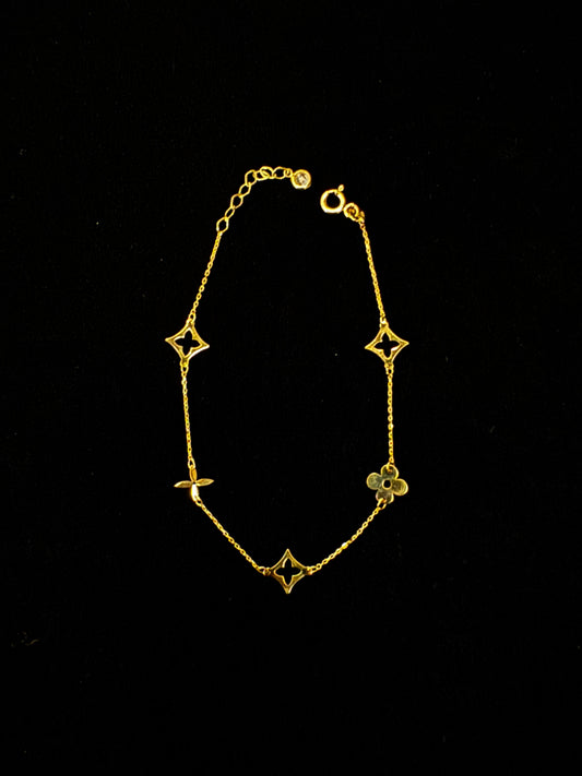 Pulso p/mujer lv flores y estrellas