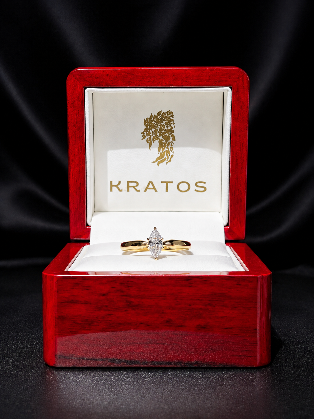 Anillo Compromiso Marquesa Zirconia 14k